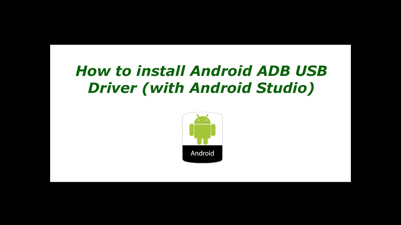 How Download Install Usb Driver For Android